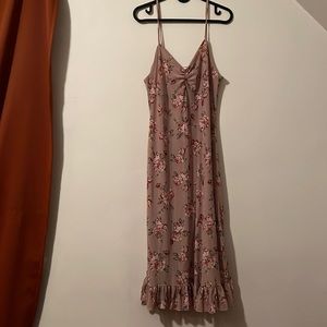 Work once, XL floral dress